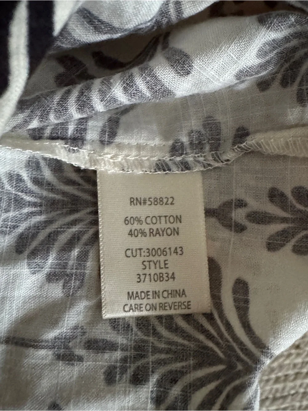 Block printed Top - Picture 3 of 3